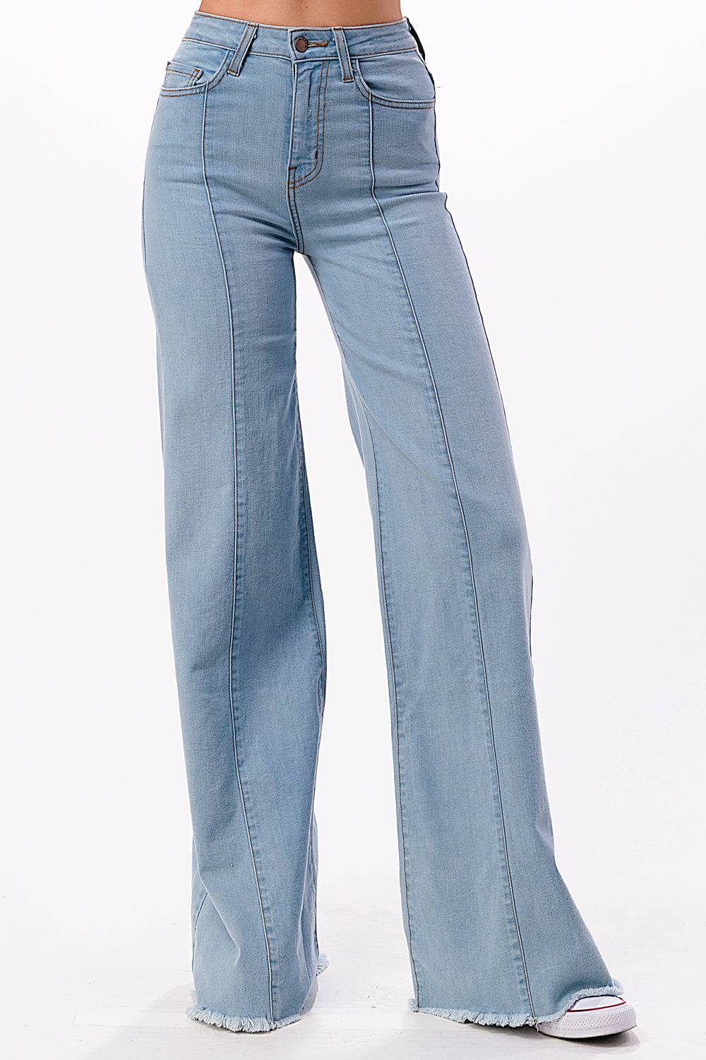 期間限定30％OFF! 505 Wide Leg Denim Jeans in Med Wash | O2 Denim パンツ