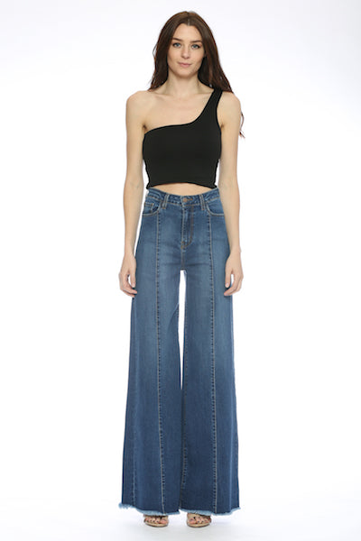 O2 denim black flare jeans deals